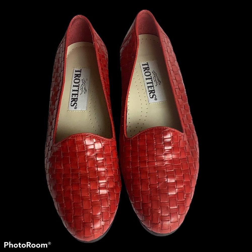 Trotters woven leather flats 6.5